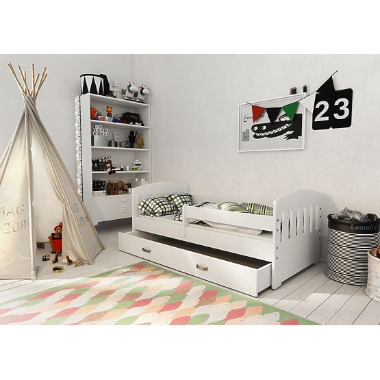 Children's Bed with Safety Rail NIKI 160 x 80 cm