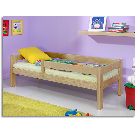 Children's Bed Paul with Guardrail - Beech