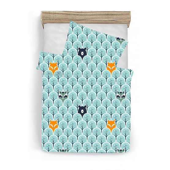 Children's bedding Green forest