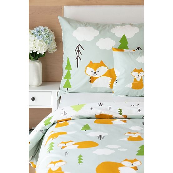 Children's bedding Matějovský 140x200 + 70x90 - Foxes