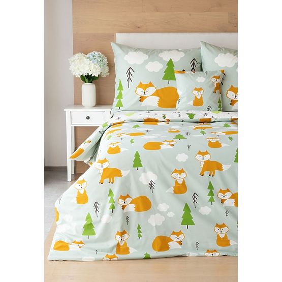Children's bedding Matějovský 140x200 + 70x90 - Foxes