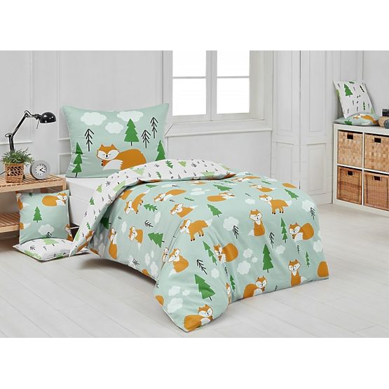 Children's bedding Matějovský 140x200 + 70x90 - Foxes