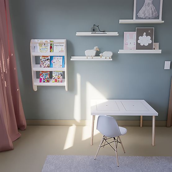 Children's Bookshelf 74.5 x 49 cm - Book Shelf