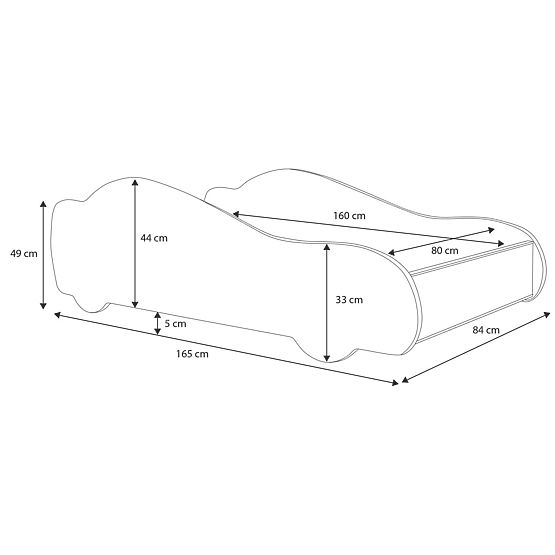 Children's Car Bed Spider 160x80