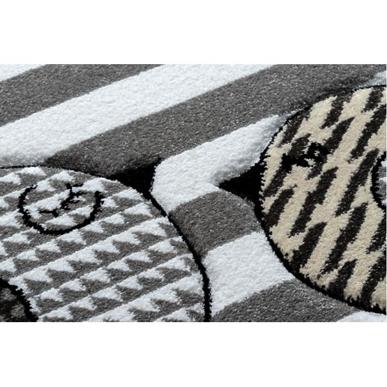 Children's carpet PETIT - Birds - gray-white