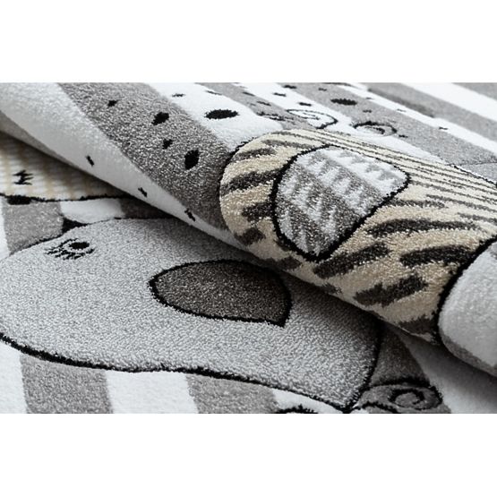 Children's carpet PETIT - Birds - gray-white