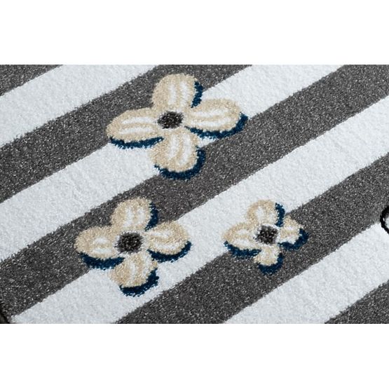 Children's carpet PETIT - Birds - gray-white