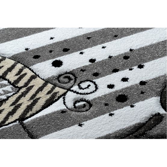 Children's carpet PETIT - Birds - gray-white