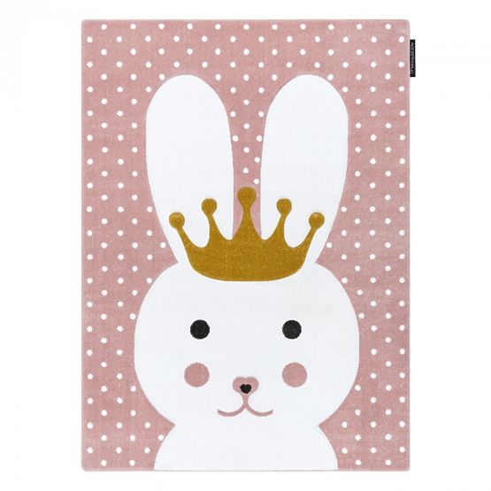 Children's carpet PETIT - Rabbit - pink