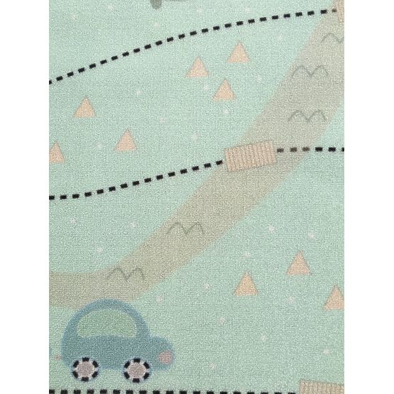Children's rug Treasure map - mint
