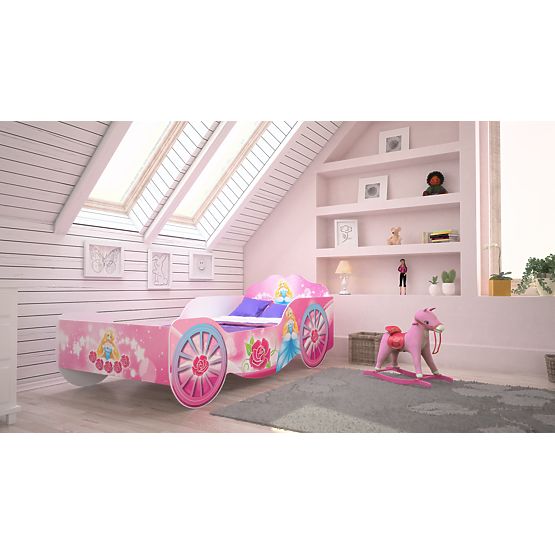 Children's Carriage Bed 160x80 with Mattress