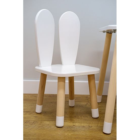 Children's chair - Eyelet - white