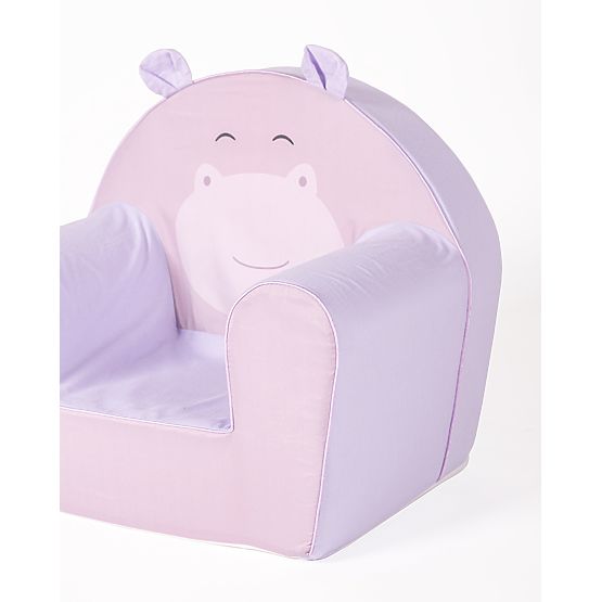 Children's chair purple Hrošík with ears