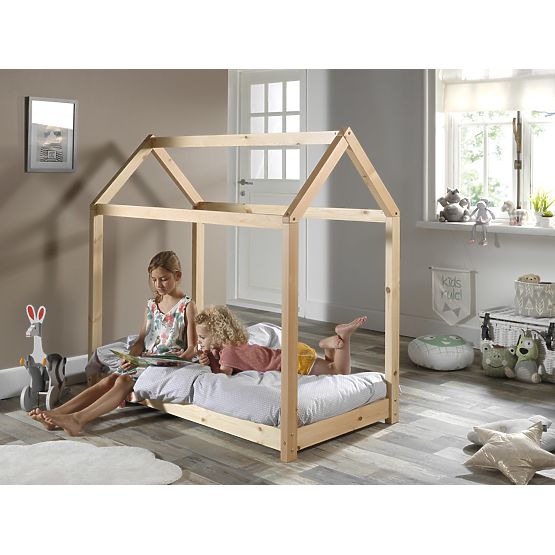 Children's House Bed Cabane - Natural
