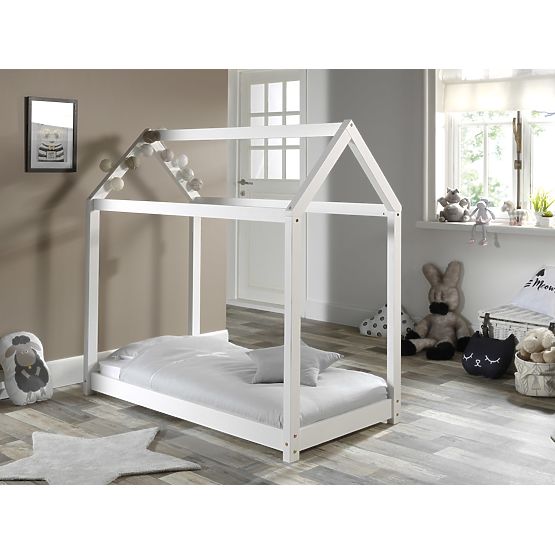 Children's House Bed Cabane - White