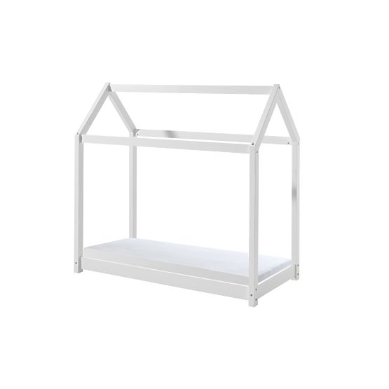 Children's House Bed Cabane - White