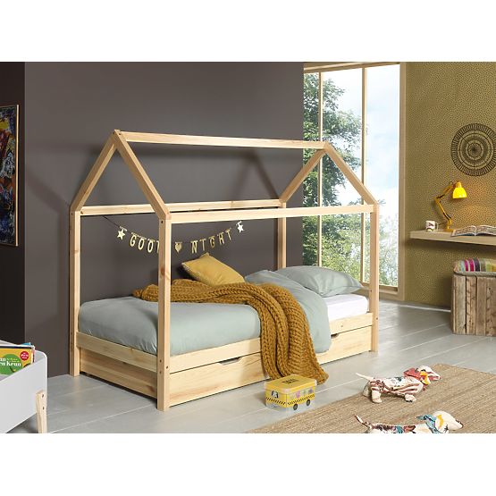 Children's House Bed Dallas Hip - Natural
