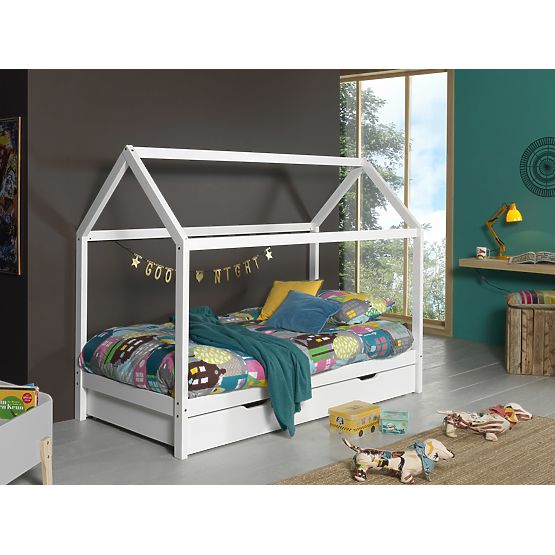 Storage Space for Dallas Hip House Bed - White