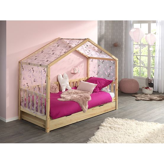 Children's House Bed Dallas - Natural