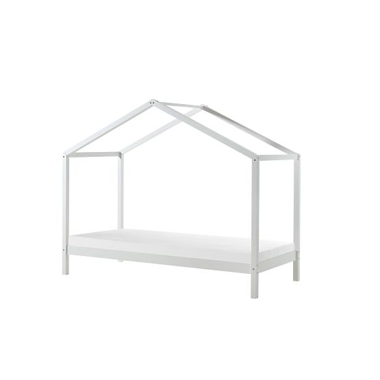 Children's House Bed Dallas Pyramid - White