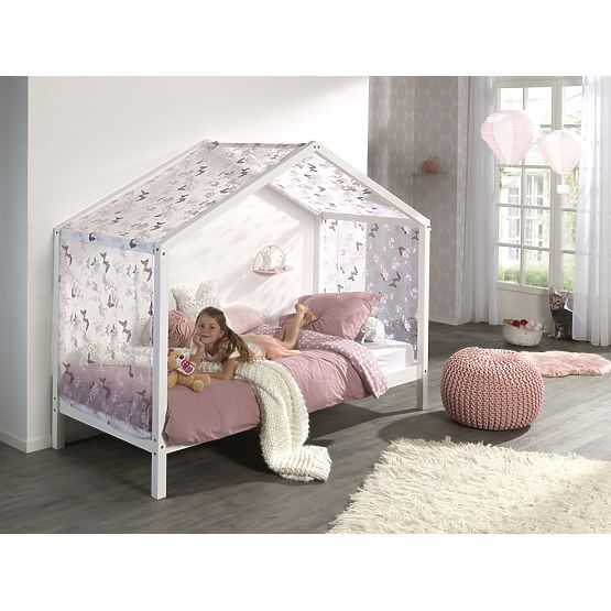 Children's House Bed Dallas Pyramid - White
