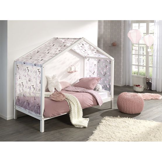 Children's House Bed Dallas Pyramid - White