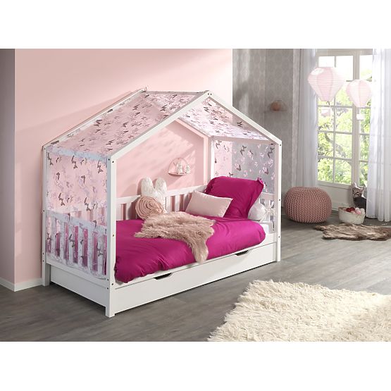 Children's House Bed Dallas - White