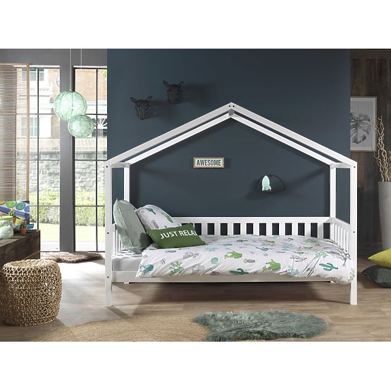 Children's House Bed Dallas - White