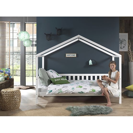 Children's House Bed Dallas - White