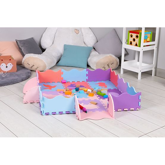 Children's educational foam mat - puzzle animals