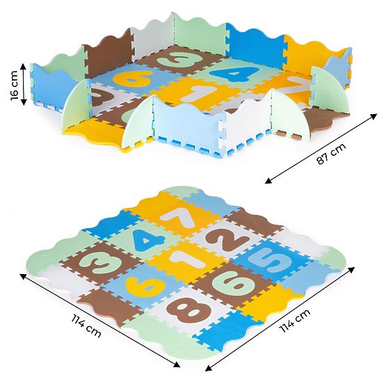 Children's educational foam mat - puzzle numbers