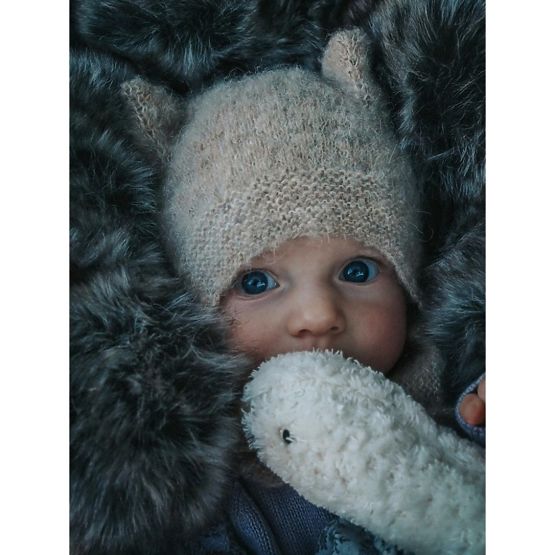 Children's fleece jacket Night flowers