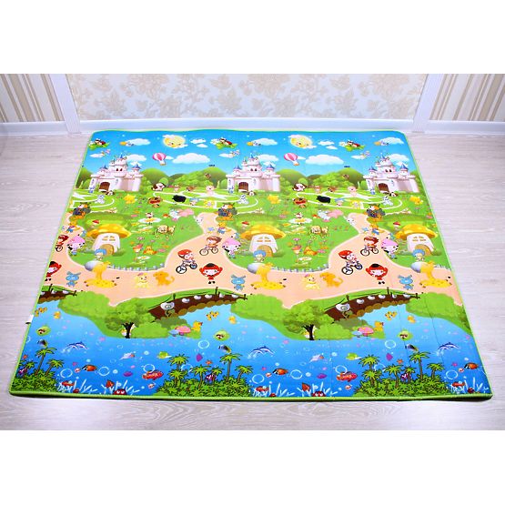 Children's Foam Play Mat - Train + Fairy Town