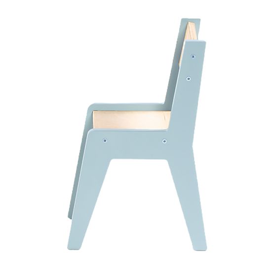 Children's Furniture Set Table and Two Chairs with Accessories - Blue