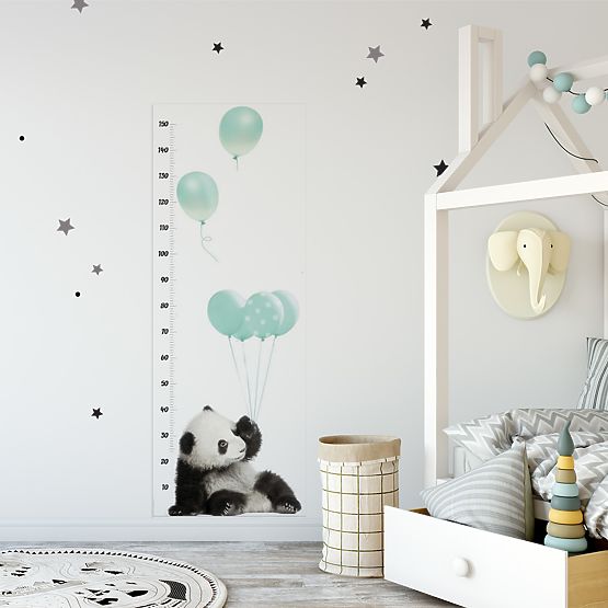 Children's growth chart DEKORNIK - Panda mint