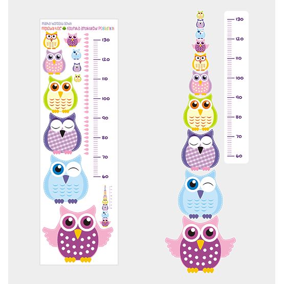Children's growth chart - Owl