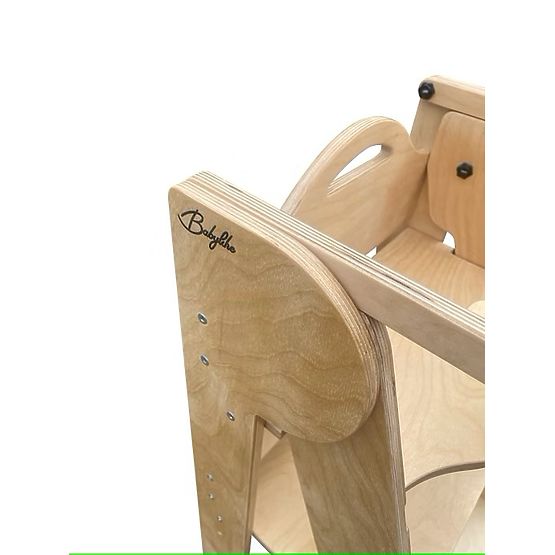 Children's High Chair and Learning Tower 2-in-1 - Natural