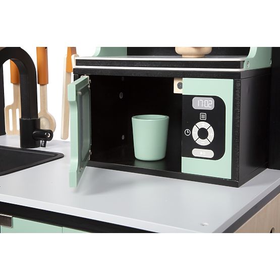 Children's Industrial Kitchen with Kitchen Island