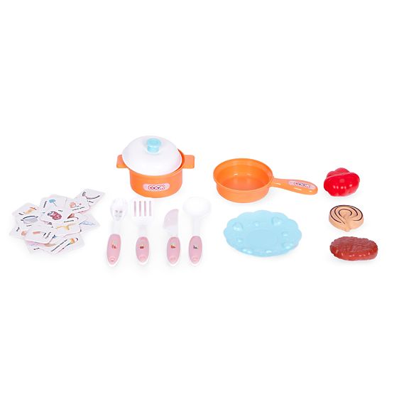 Children's Kitchen with Sounds, LED, Sink, 10 Accessories