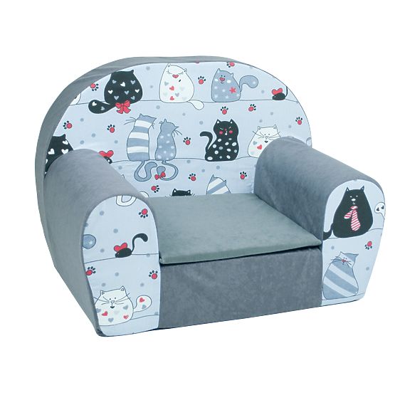Children's kresílko Cats - dark-gray