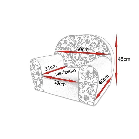 Children's kresílko Cats - dark-gray