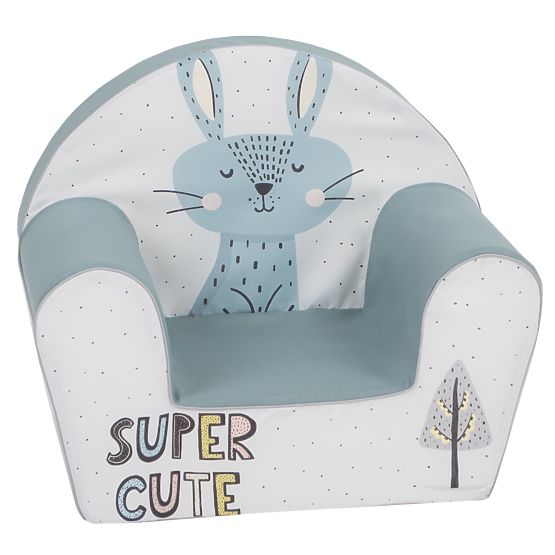 Children's chair Zajíc - grey-blue-white