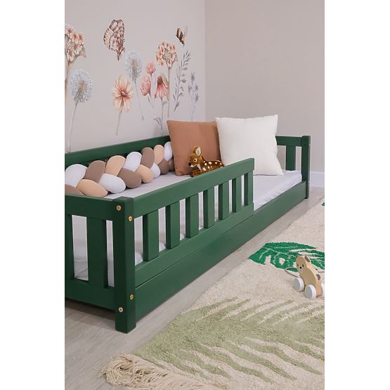 Children's Low Bed Montessori Ourbaby Meadow - Green