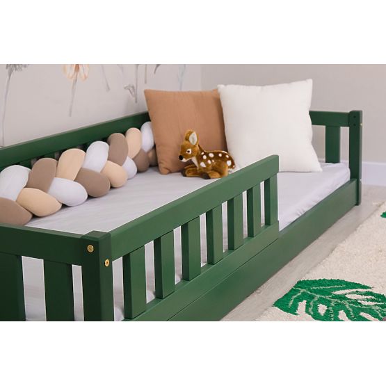 Children's Low Bed Montessori Ourbaby Meadow - Green