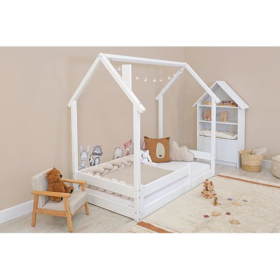Children's Montessori Bed Chimney White