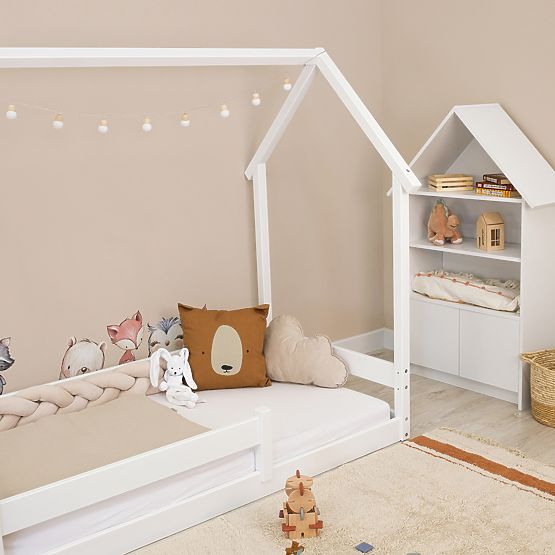 Children's Montessori Bed Chimney White