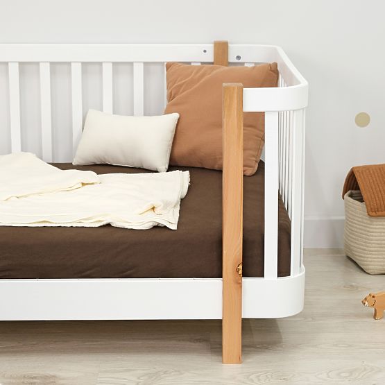 Children's Montessori Beech Bed Kate - White