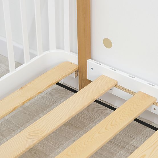 Children's Montessori Beech Bed Kate - White