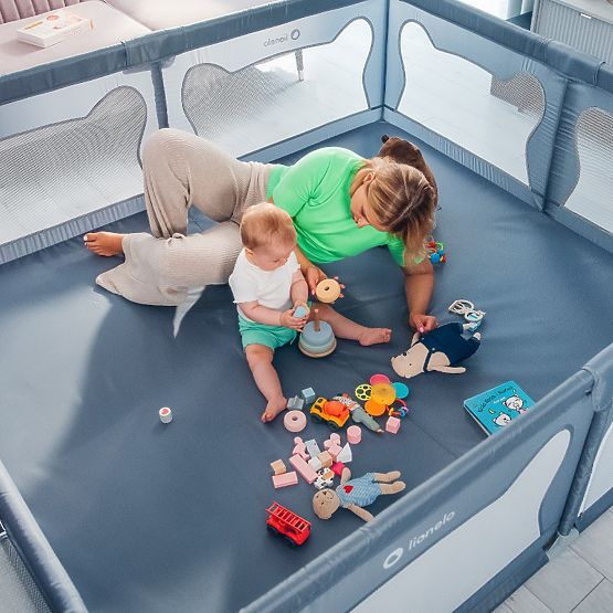Children's Playpen Willow XL - Grey