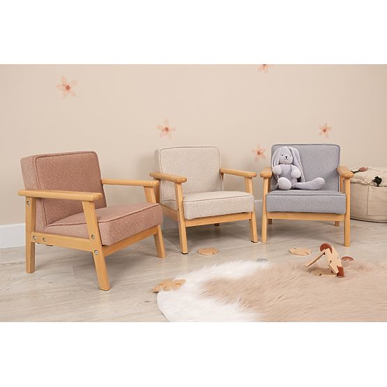 Children's Retro Pink Armchair Sakura